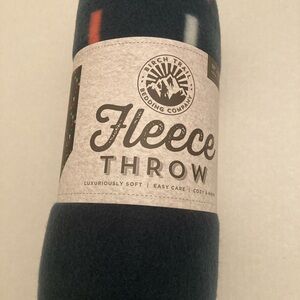 Birch Trail Holly Jolly Fleece Throw Blanket